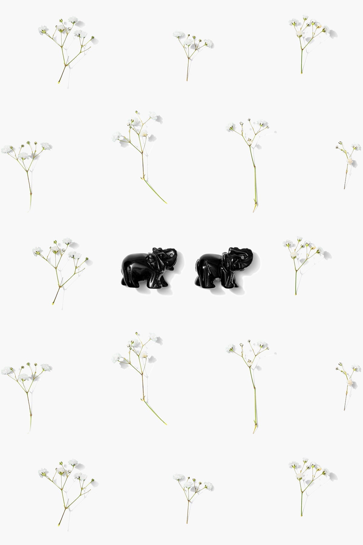 Obsidian Crystal Elephant - Eat.Read.Love.