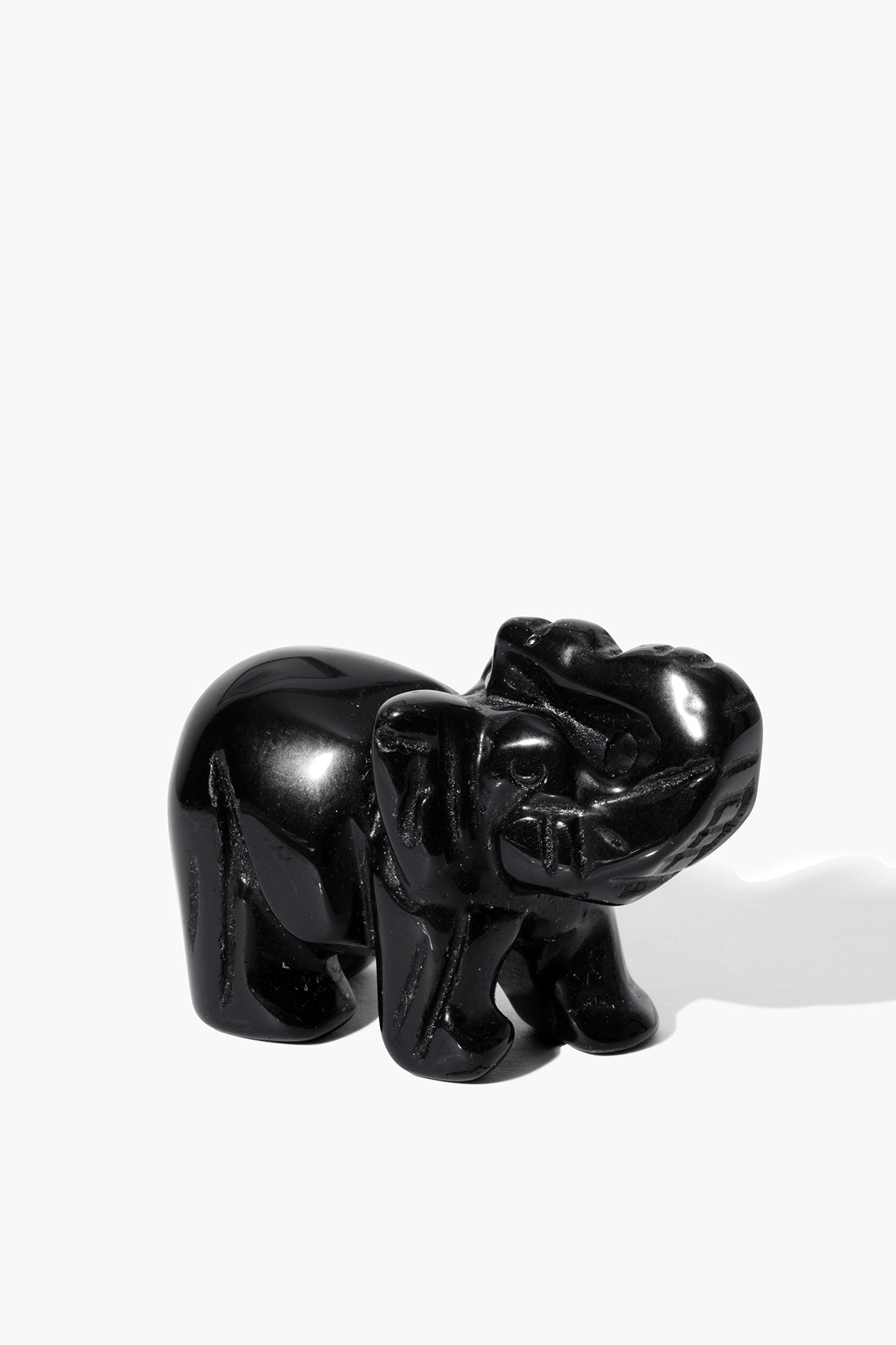 Obsidian Crystal Elephant - Eat.Read.Love.