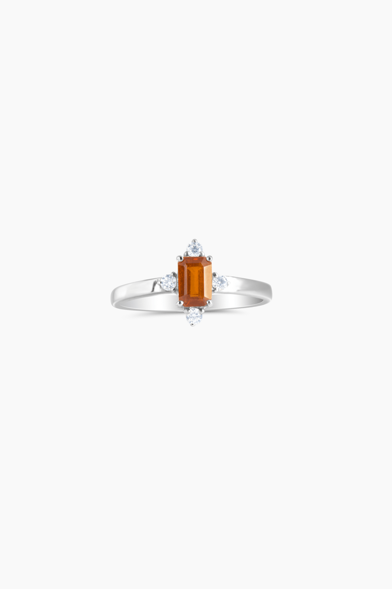 Orange Kyanite Sterling Silver Ring - Eat.Read.Love.