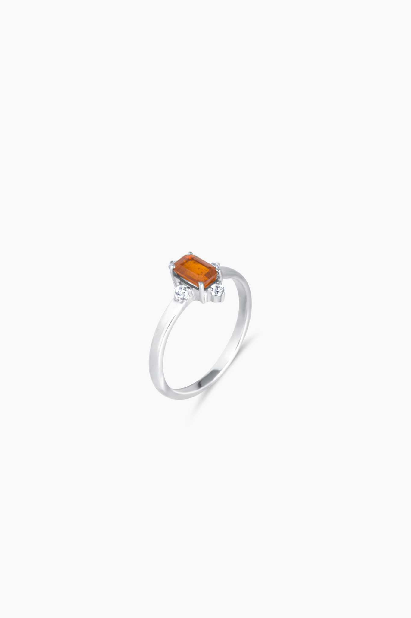 Orange Kyanite Sterling Silver Ring - Eat.Read.Love.