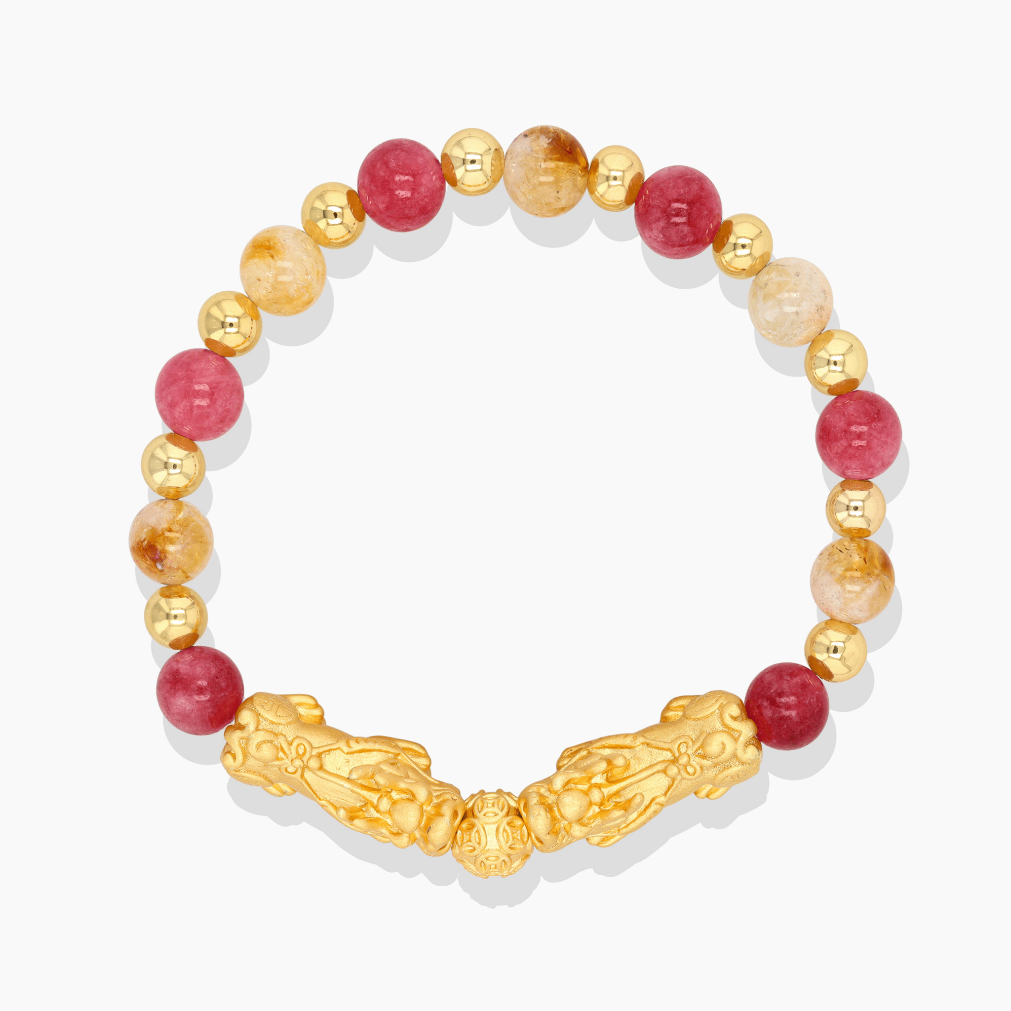 Pisces Zodiac Feng Shui Double Pixiu Bracelet - Eat.Read.Love.