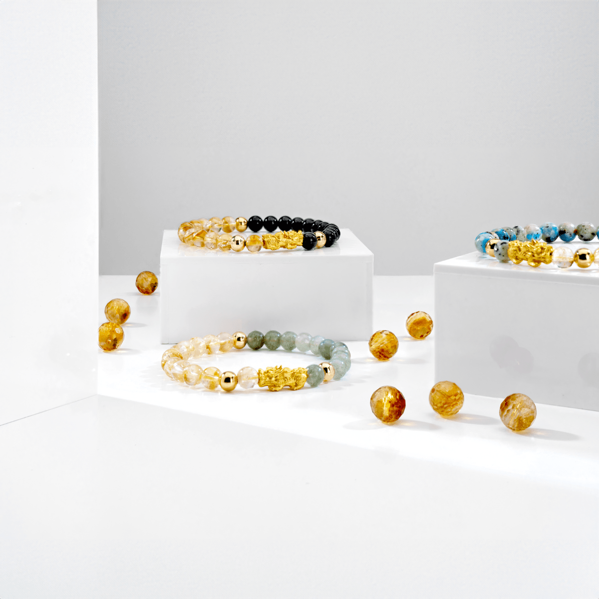 Pisces Zodiac Feng Shui Pixiu Bracelet - Eat.Read.Love.