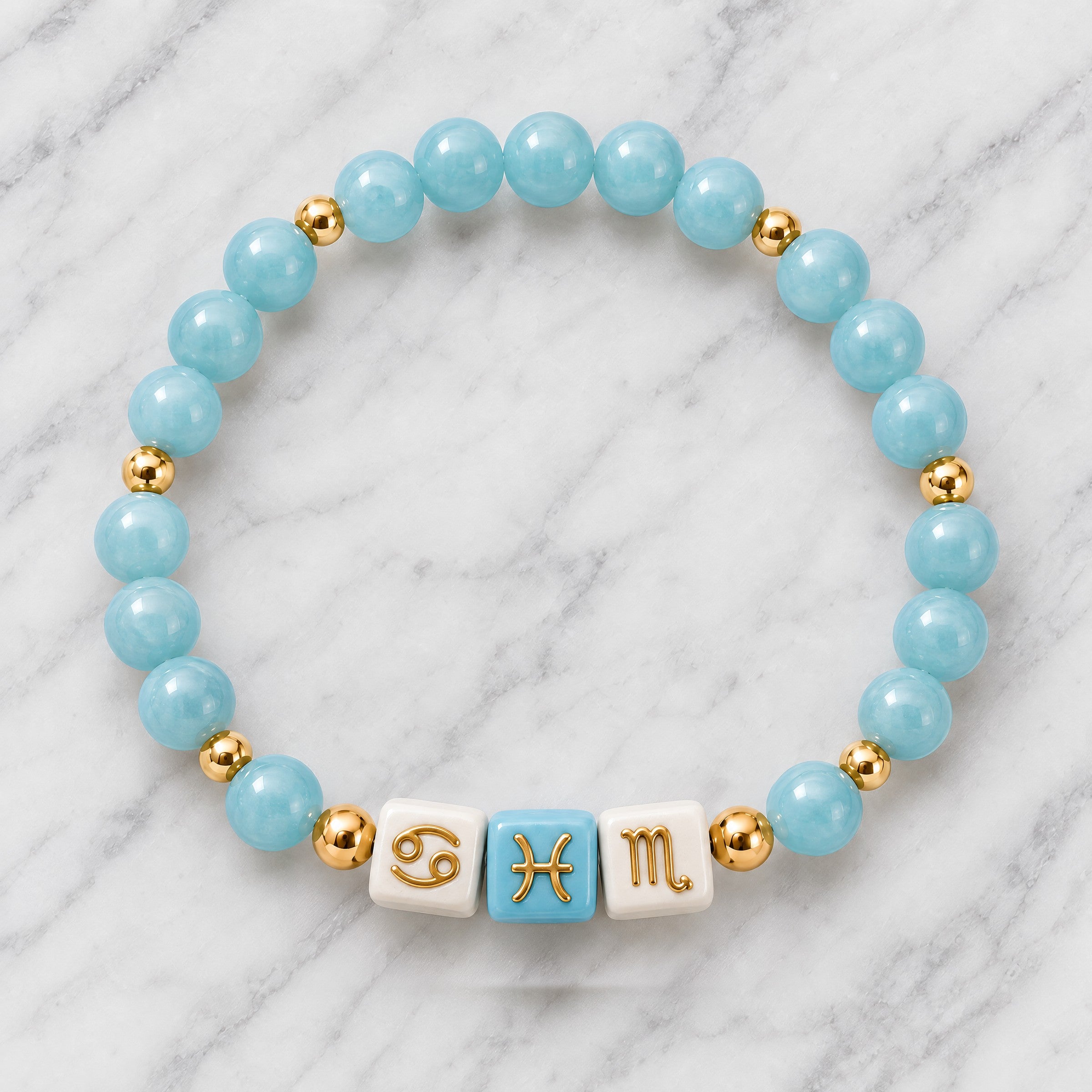 Pisces Zodiac Signature Bracelet