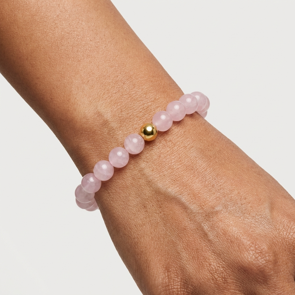 Romance Rose Quartz Power Crystal Bracelet