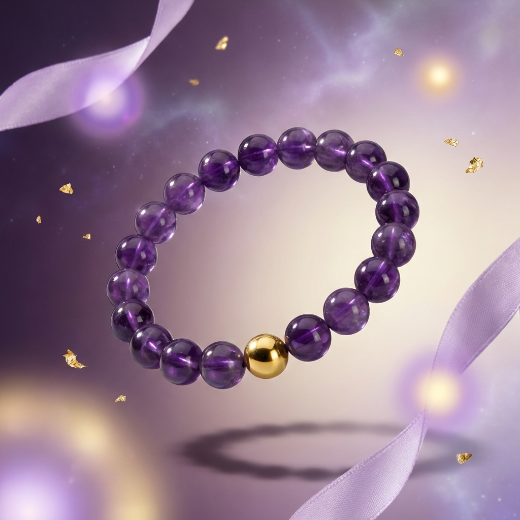 Love Amethyst Power Crystal Bracelet