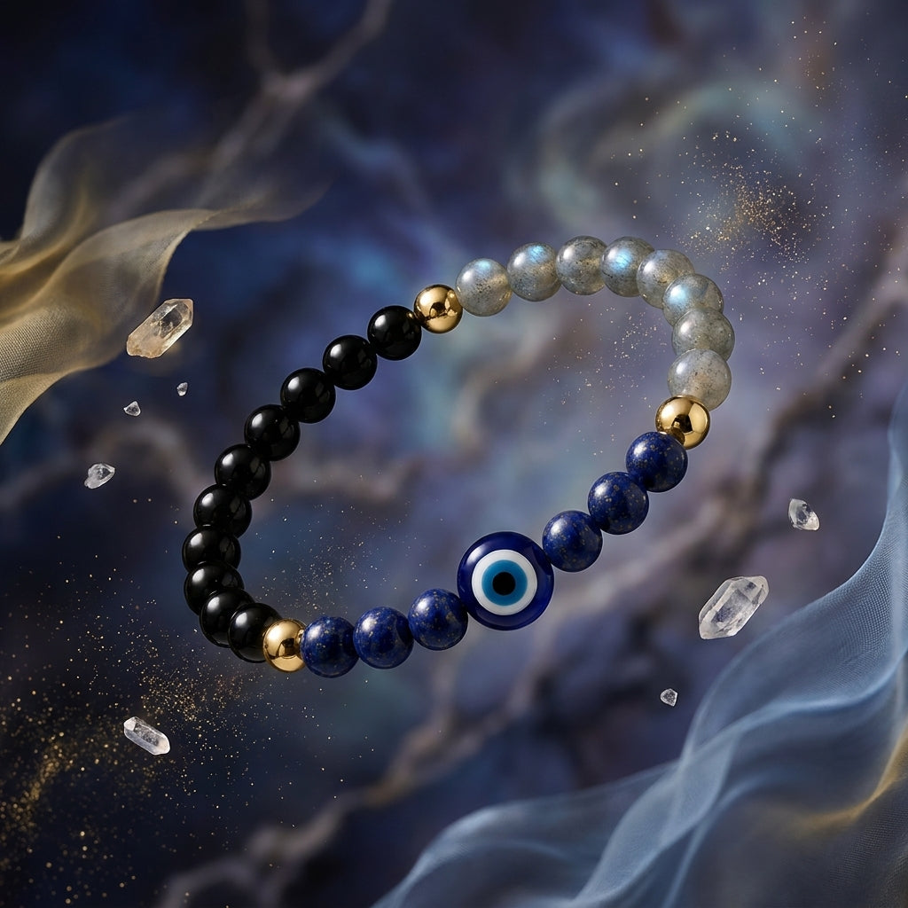 Mercury Retrograde Evil Eye Shield Bracelet