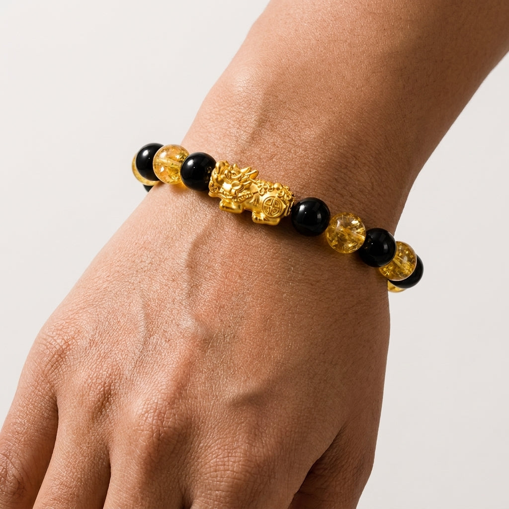 Money Activator Bracelet – Black Obsidian - Wealth Protection