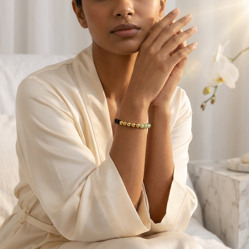 Mercury Retrograde Golden Shield Bracelet