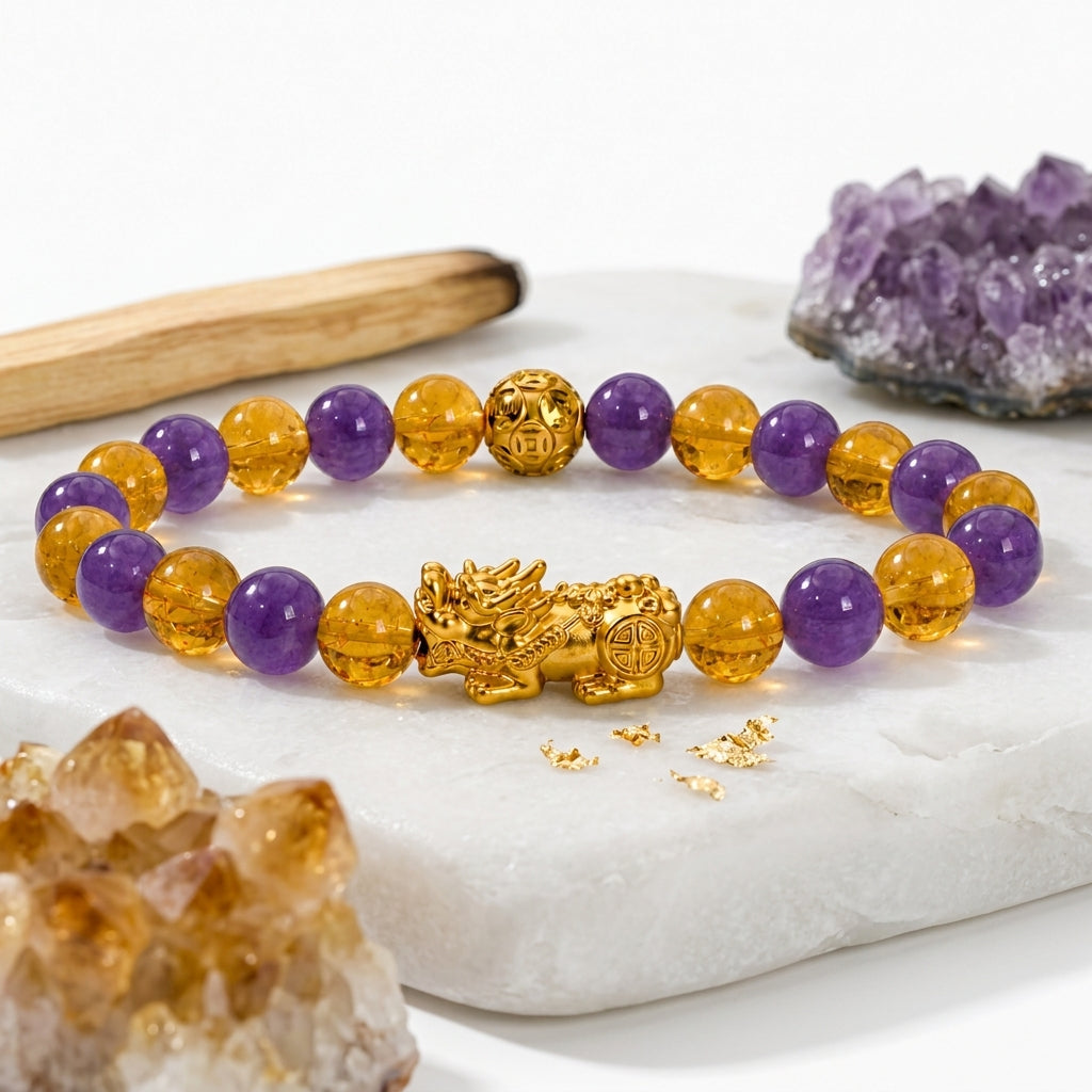 Money Activator Bracelet – Amethyst - Wealth Expand