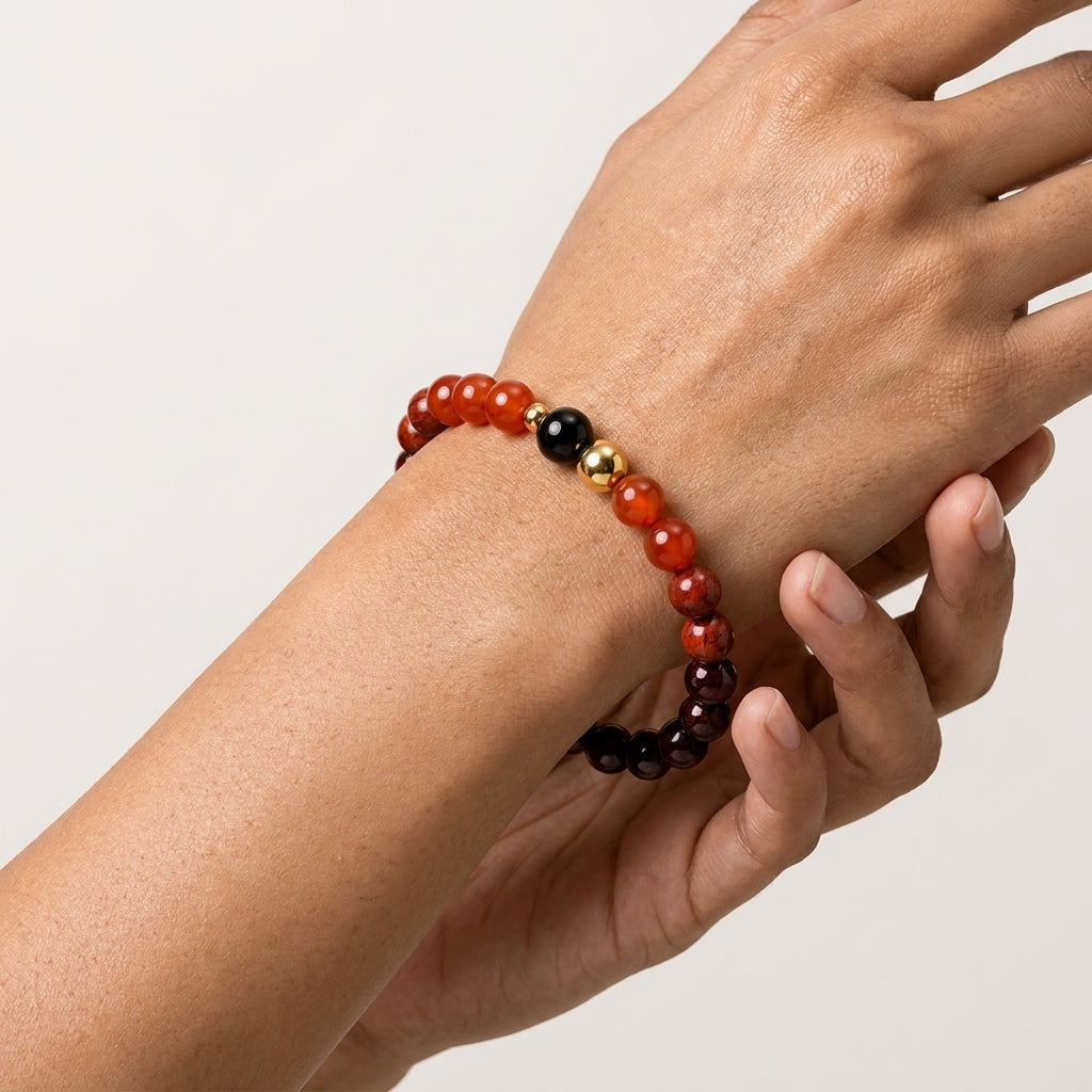 Aries Eclipse Bracelet with REAL Gold