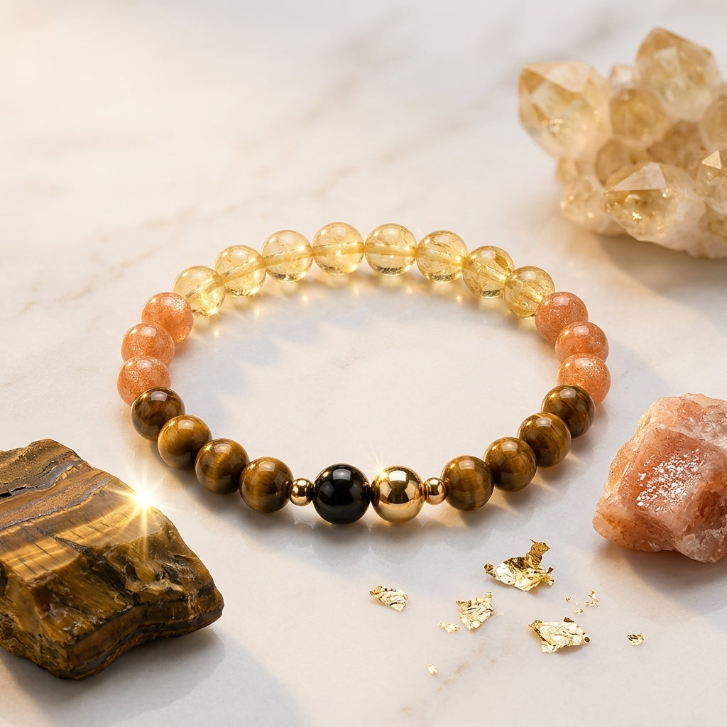 Leo Eclipse Bracelet with REAL Gold