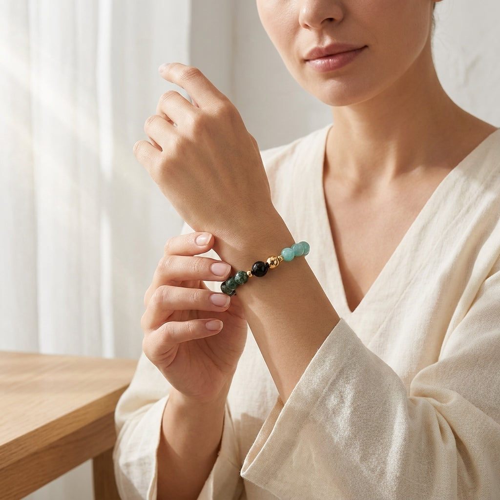 Virgo Eclipse Bracelet with REAL Gold