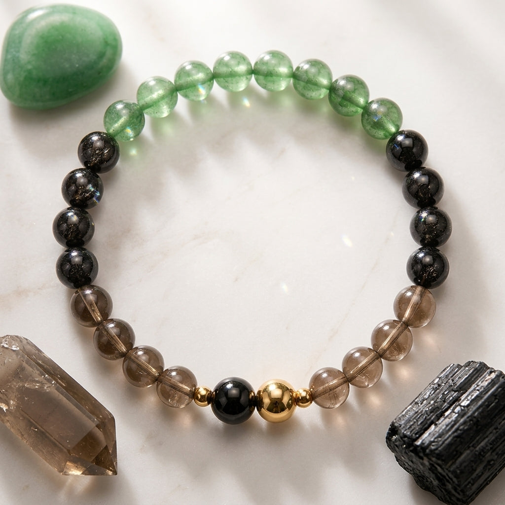 Capricorn Eclipse Bracelet with REAL Gold