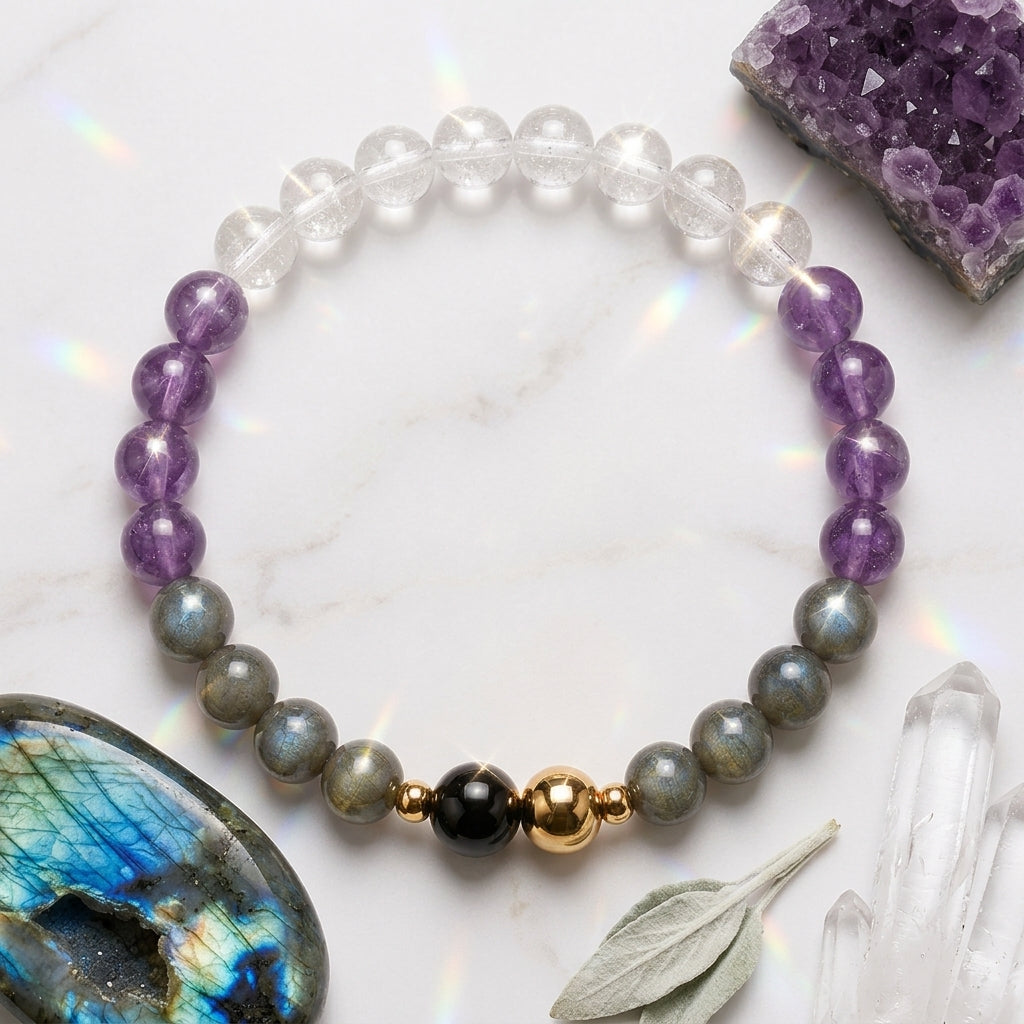 Aquarius Eclipse Bracelet with REAL Gold