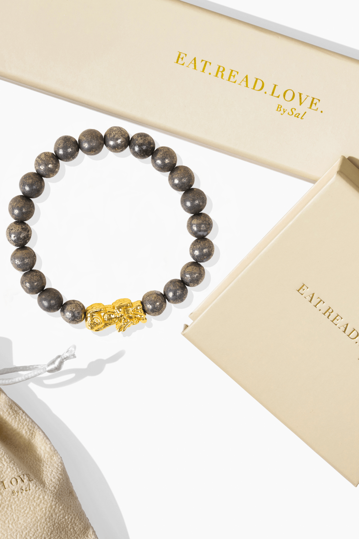 Pyrite Fortune Pixiu Feng Shui Bracelet - Eat.Read.Love.