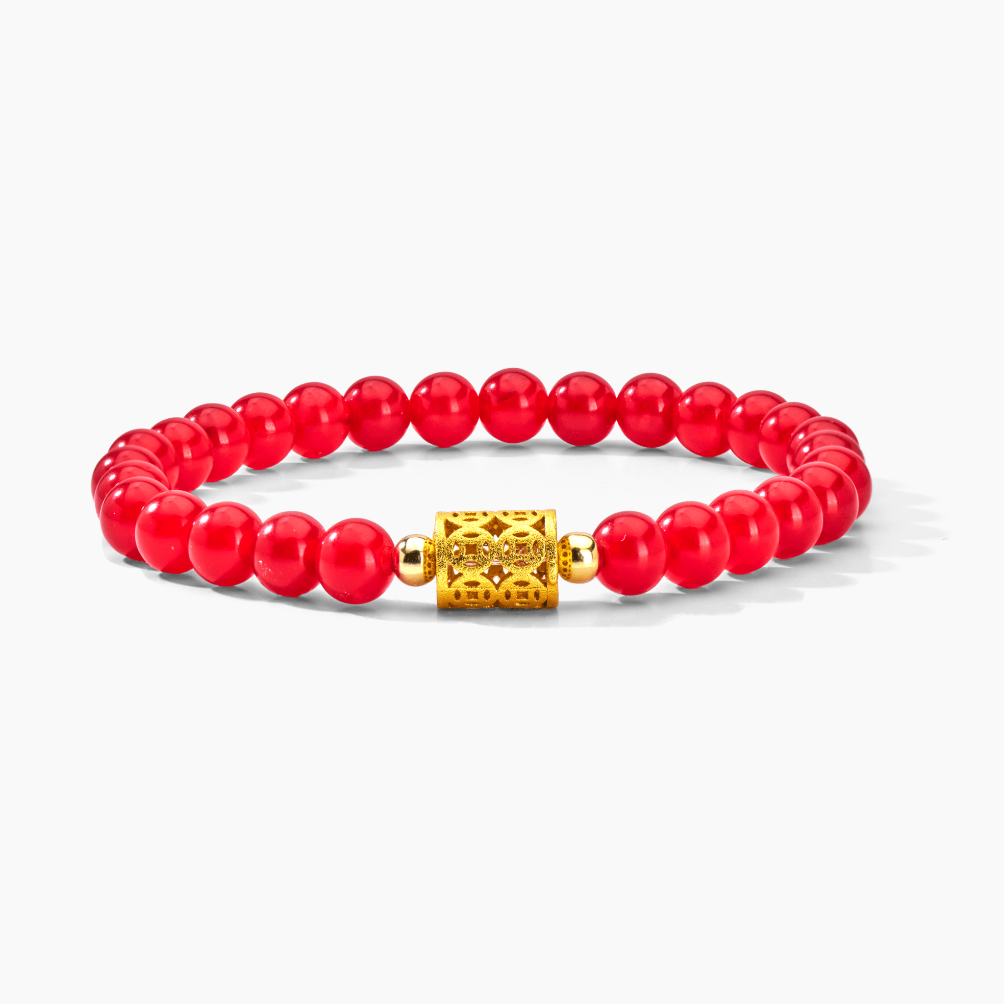 Red Jade Divine Riches 11:11 Gemstone Bracelet - Eat.Read.Love.