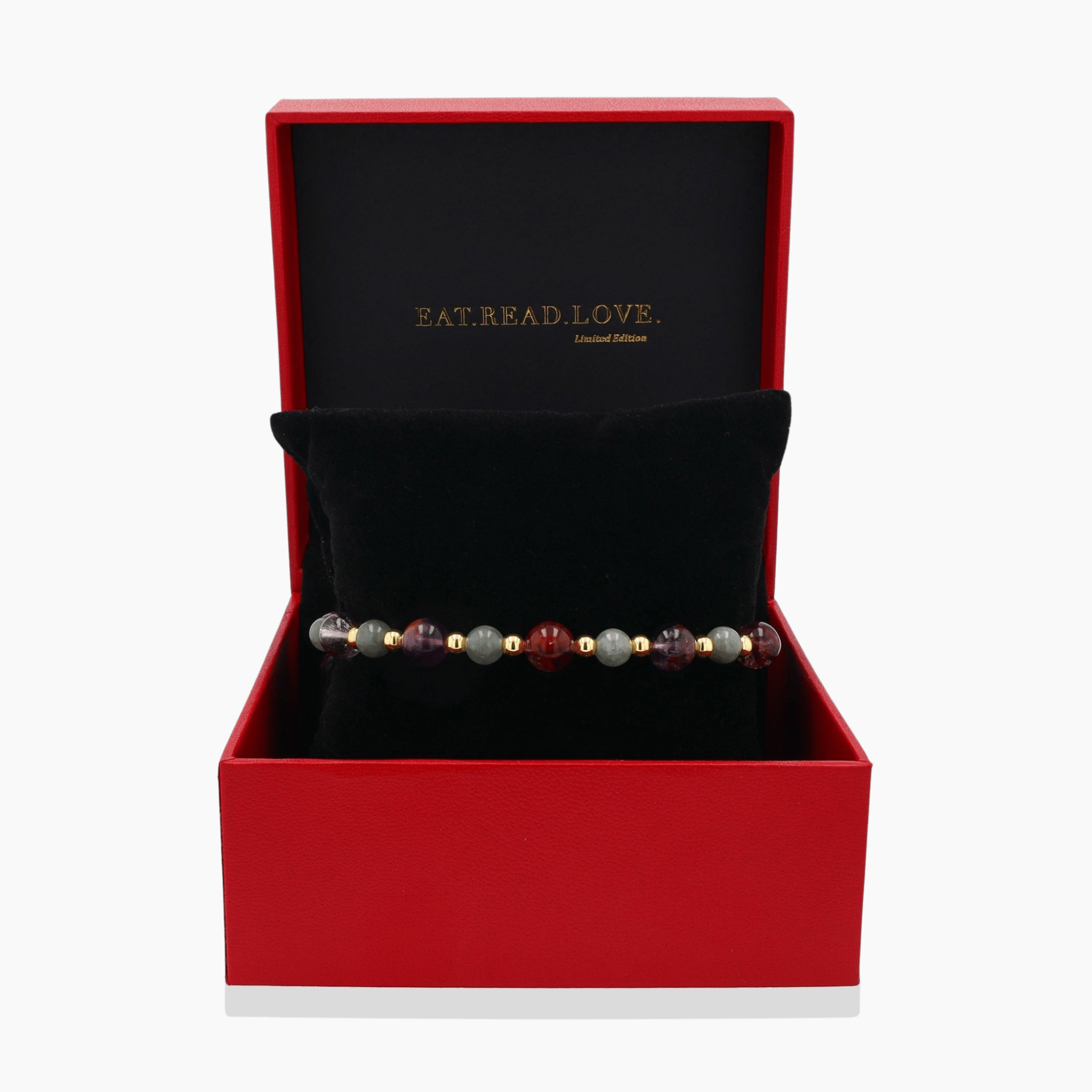 Relationship Magnet Bracelet - Jade - Super Seven - REAL Gold - Eat.Read.Love.