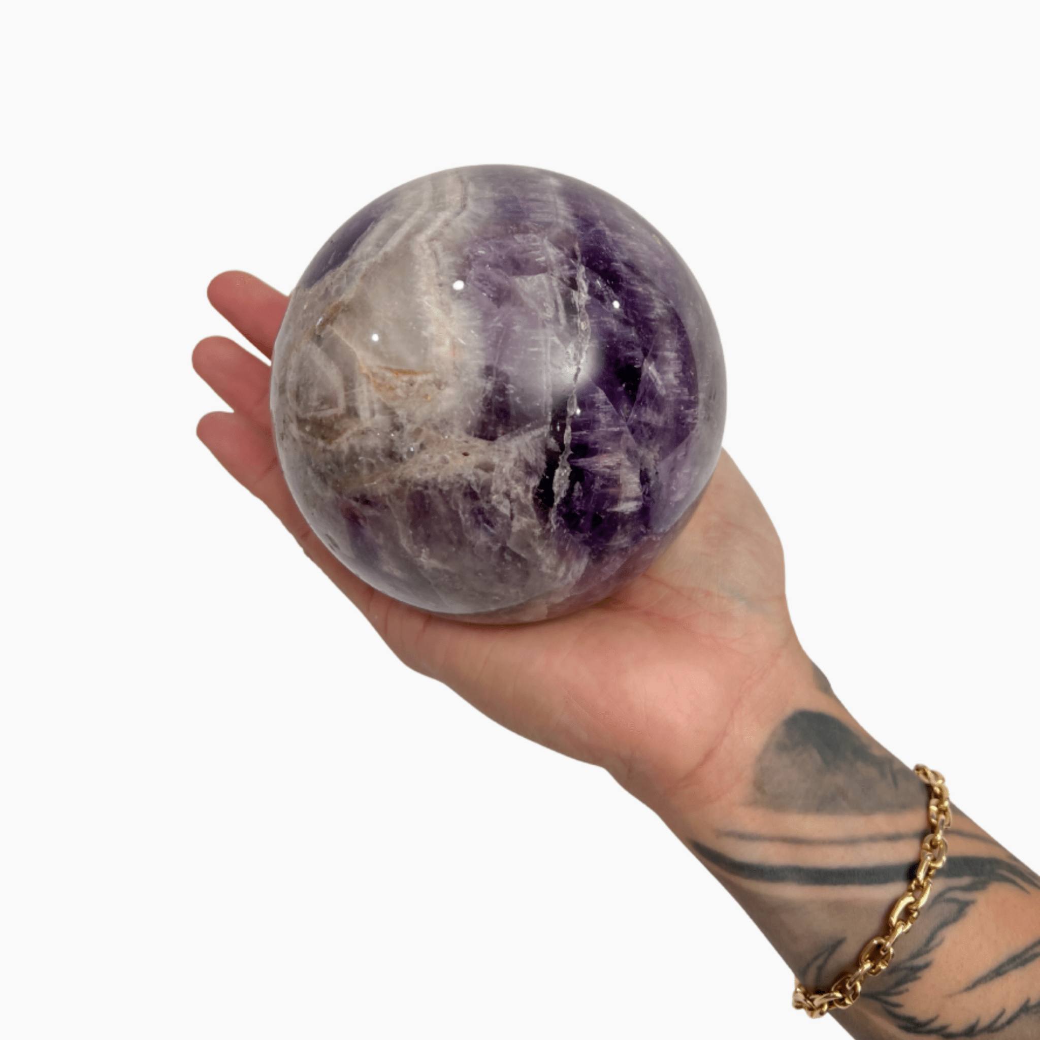 Sal's Chevron Amethyst Sphere - Eat.Read.Love.