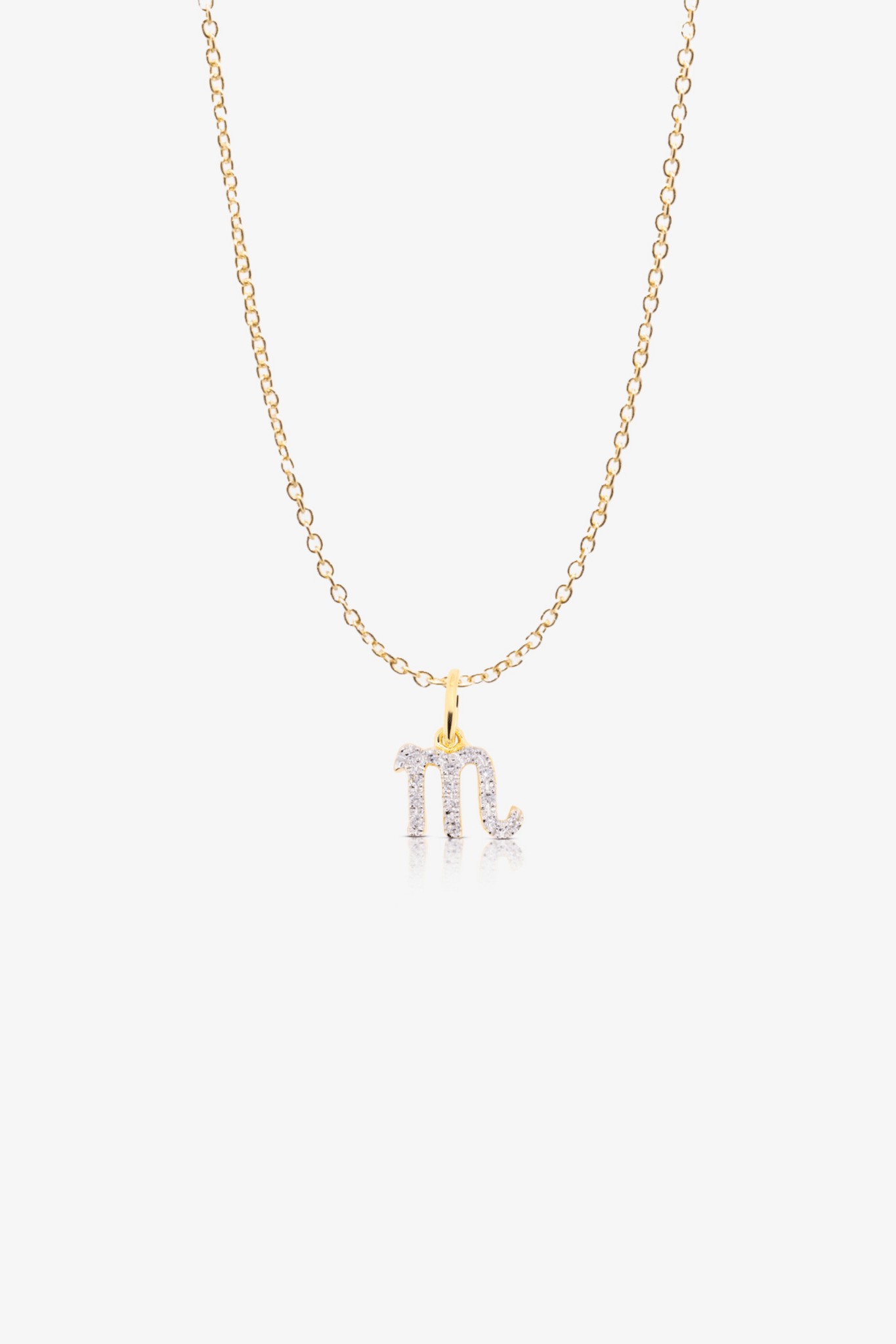 Scorpio Diamond Zodiac Pendant 14k REAL Yellow Gold - Eat.Read.Love.