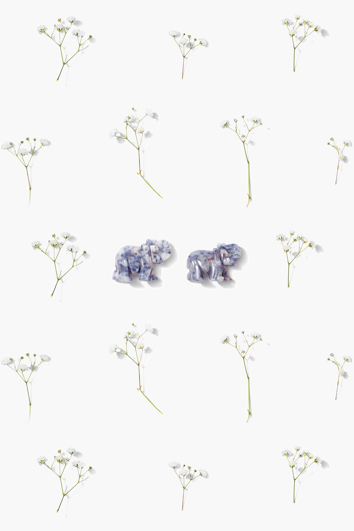 Sodalite Crystal Lucky Elephant - Eat.Read.Love.