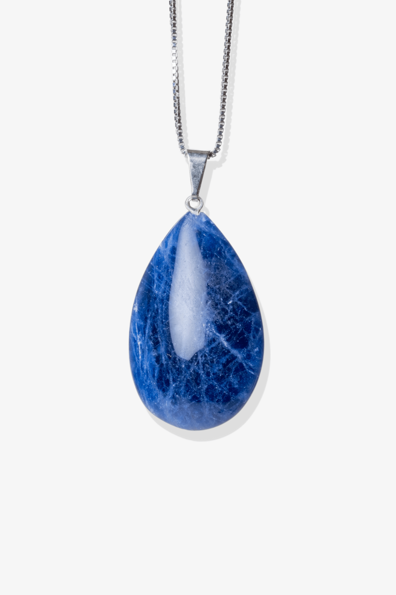 Sodalite Teardrop Pendant - Eat.Read.Love.