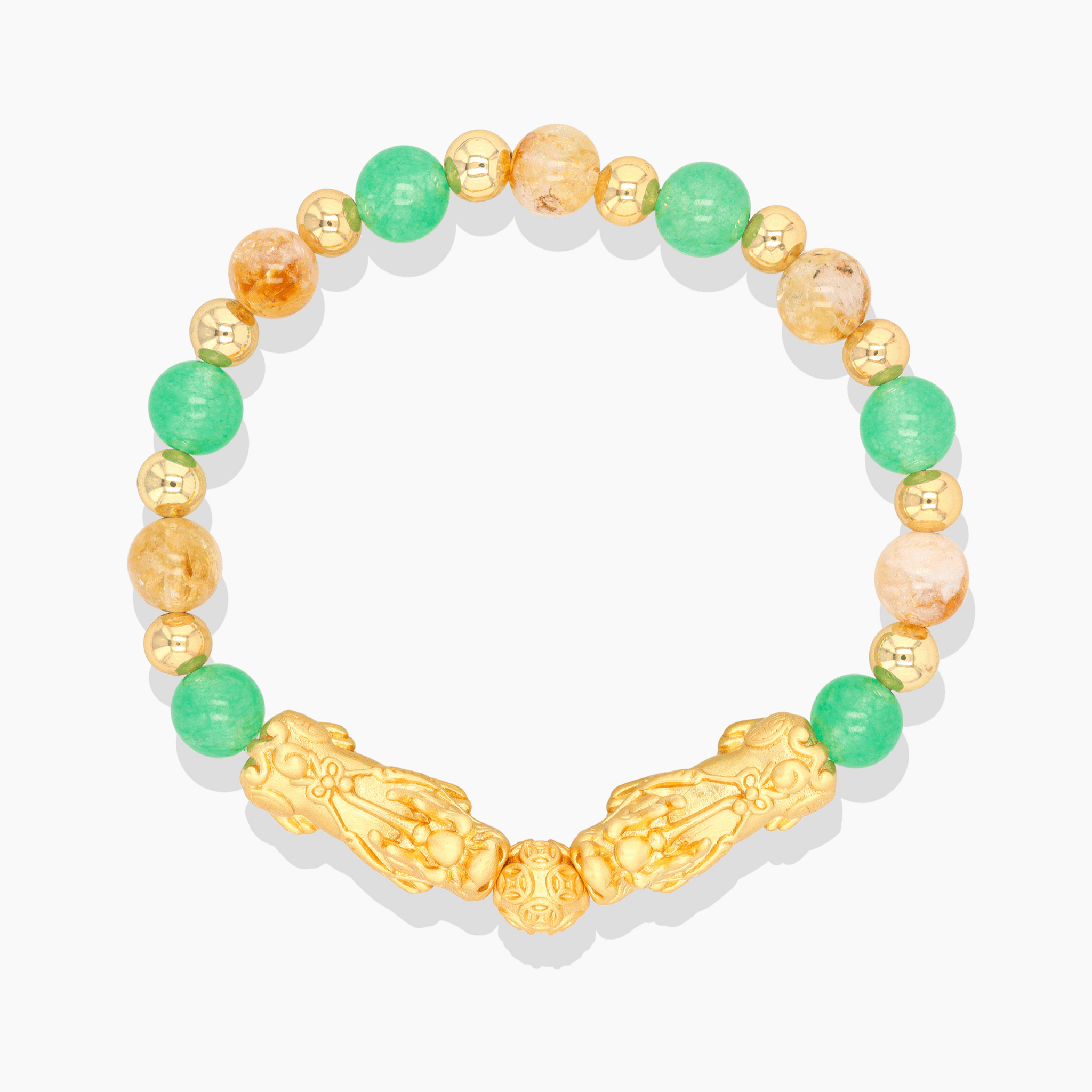 Taurus Zodiac Feng Shui Double Pixiu Bracelet - Eat.Read.Love.