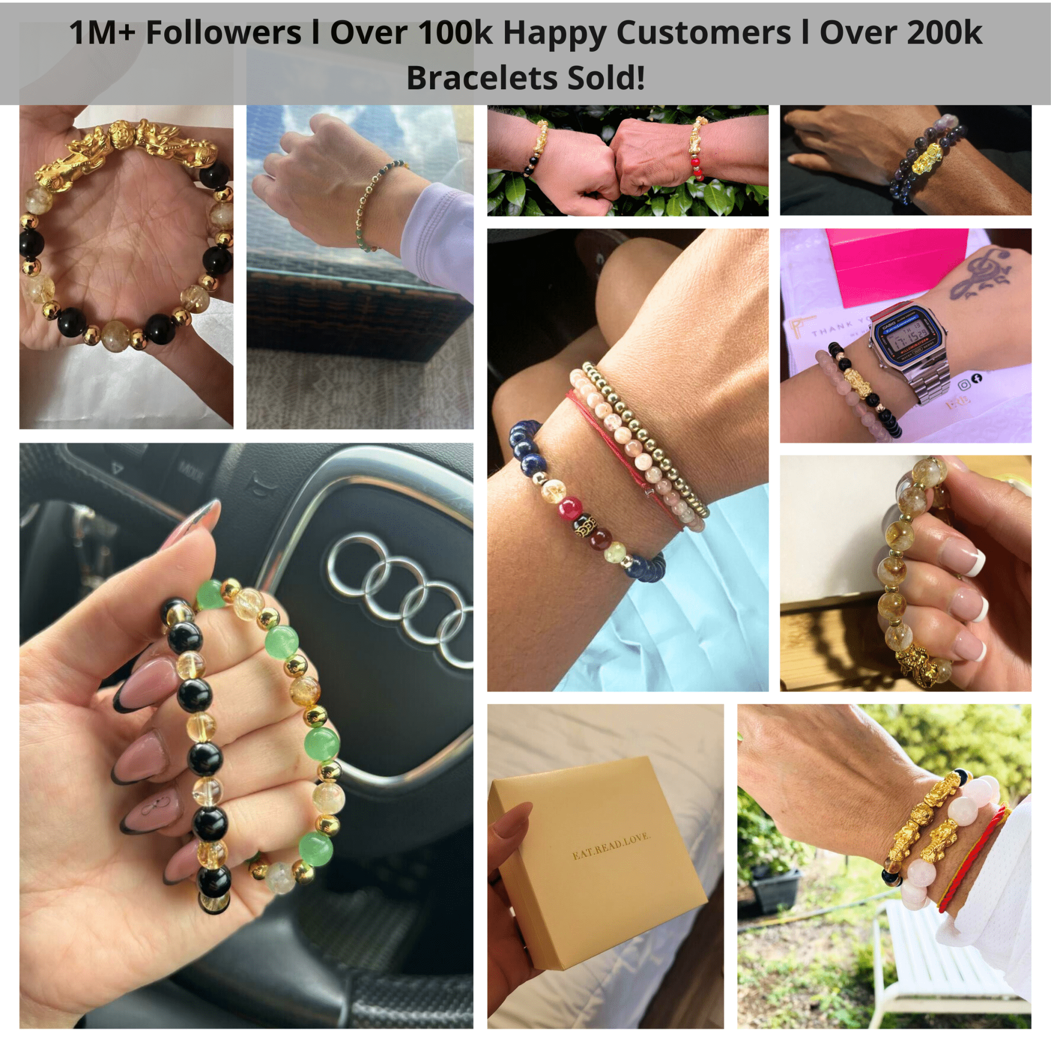 Taurus Zodiac Feng Shui Pixiu Bracelet - Eat.Read.Love.