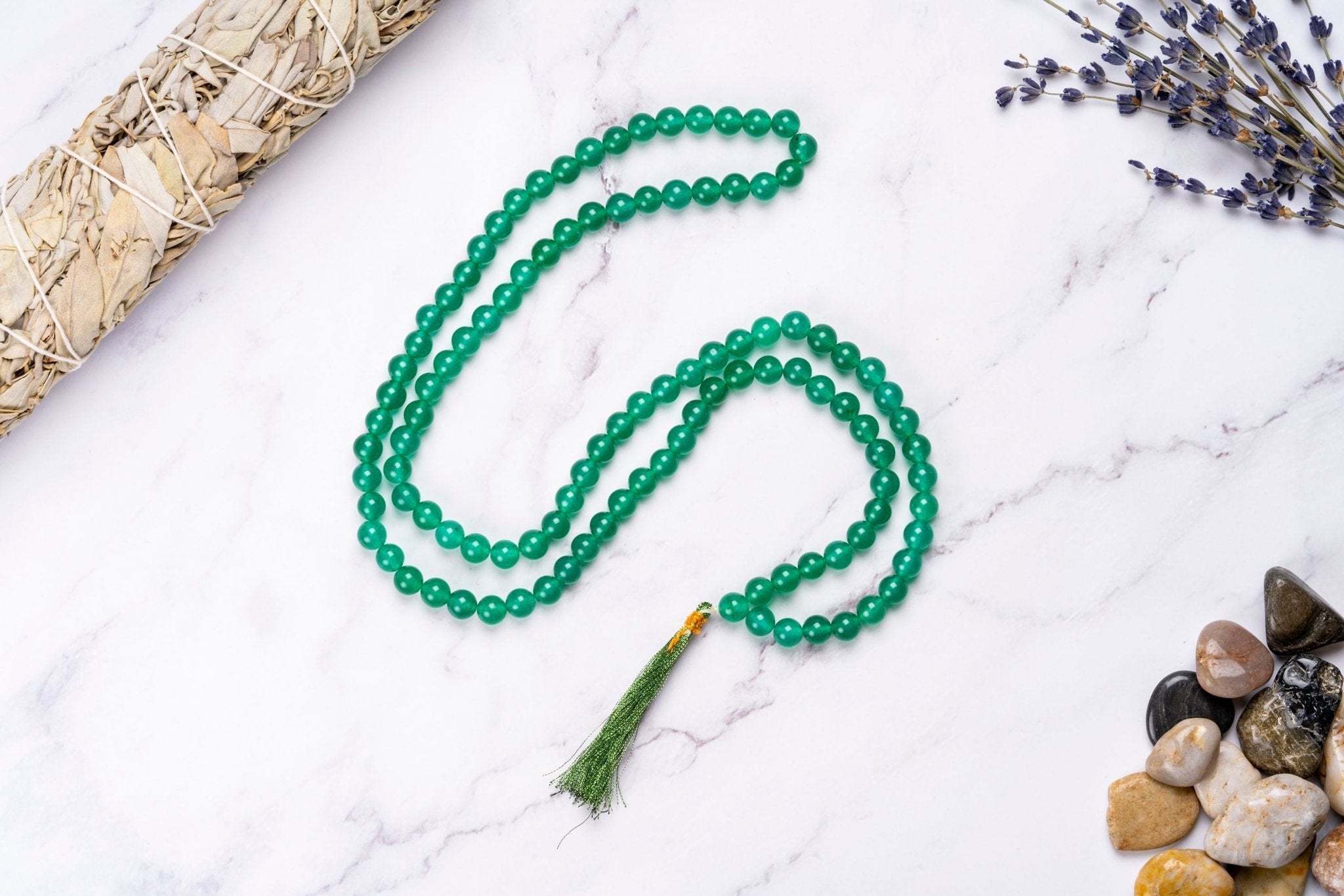 The Abundantly Lucky Green Aventurine Mala - Eat.Read.Love.