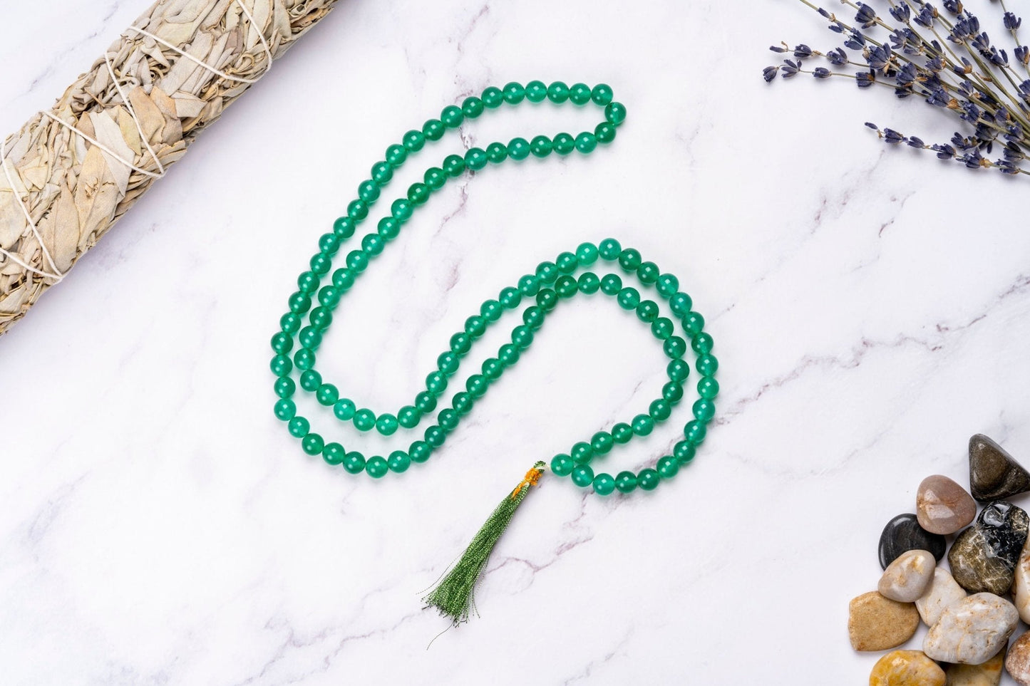 The Abundantly Lucky Green Aventurine Mala - Eat.Read.Love.