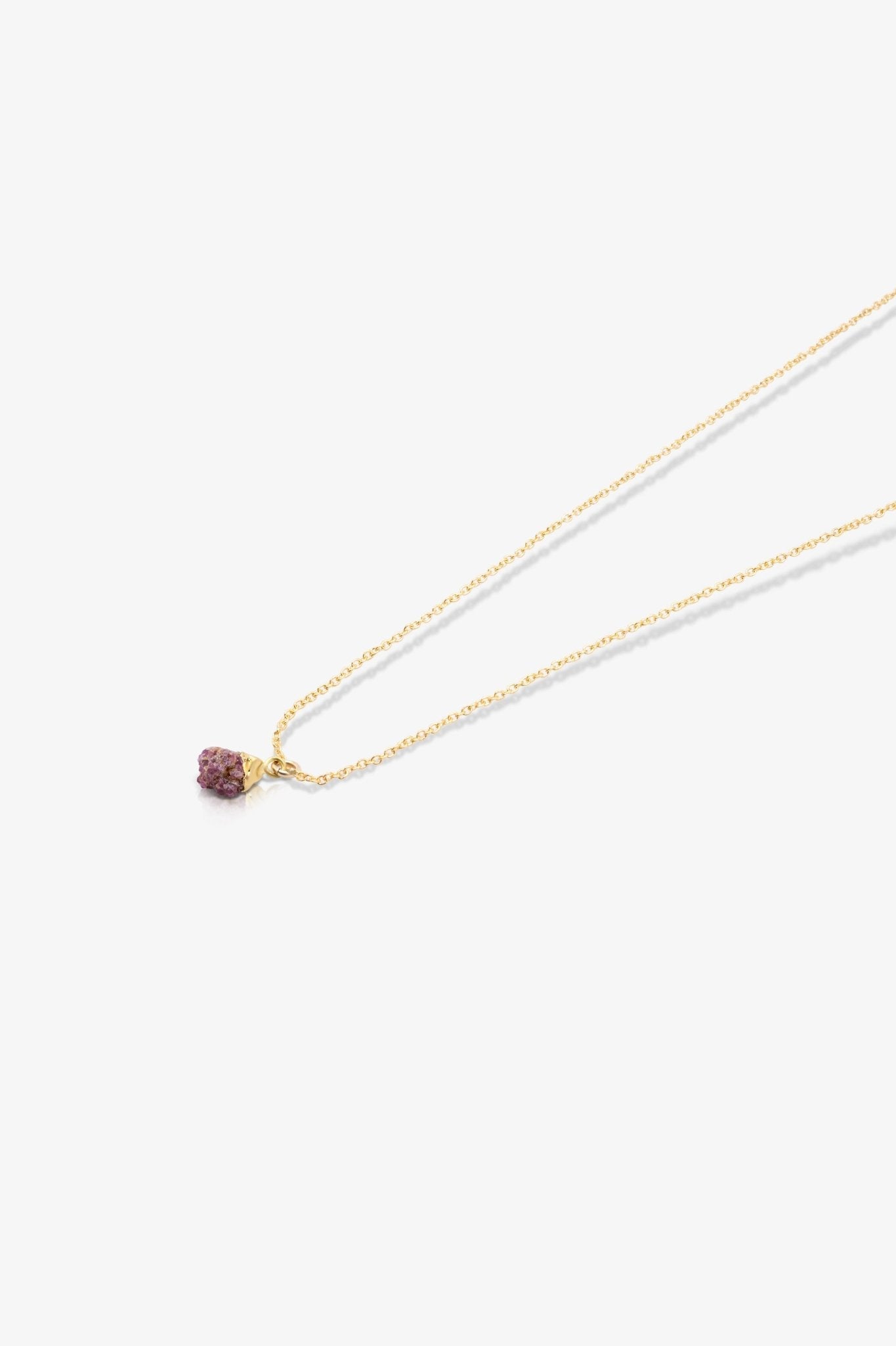 The Cancer's Radiant Ruby Birthstone With 14k Gold Necklace - Eat.Read.Love.