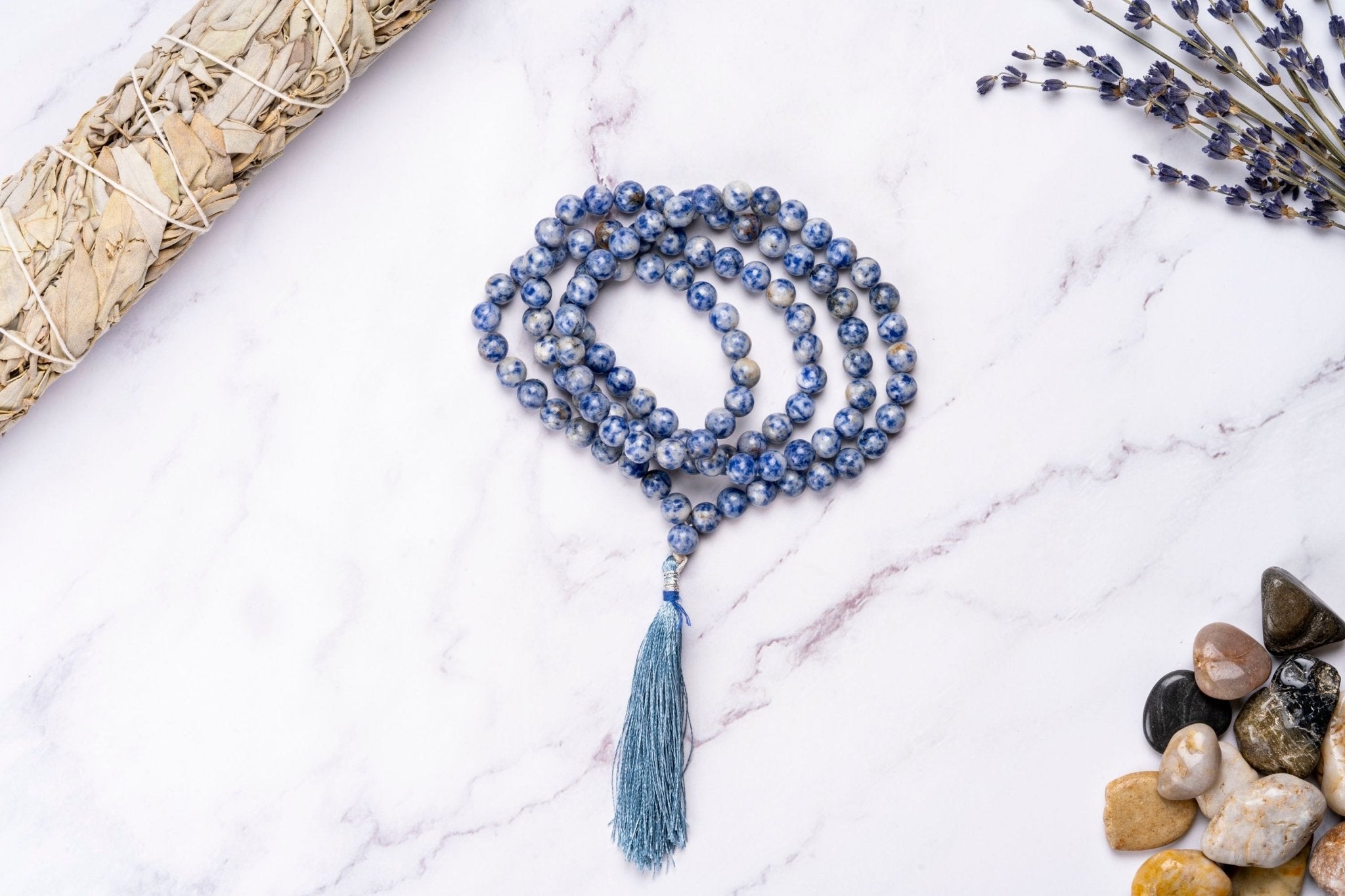 The Mystic Healing Sodalite Mala - Eat.Read.Love.