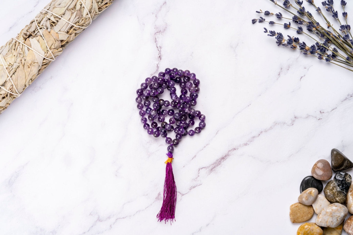 The Poetic Enlightenment Amethyst Mala - Eat.Read.Love.