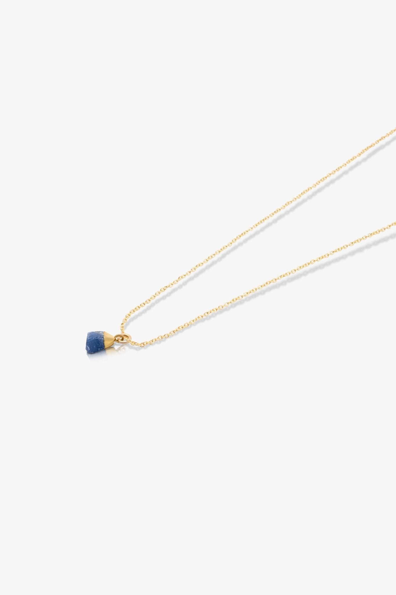 The Virgo's Starry Sapphire Birthstone With 14k Gold Necklace - Eat.Read.Love.