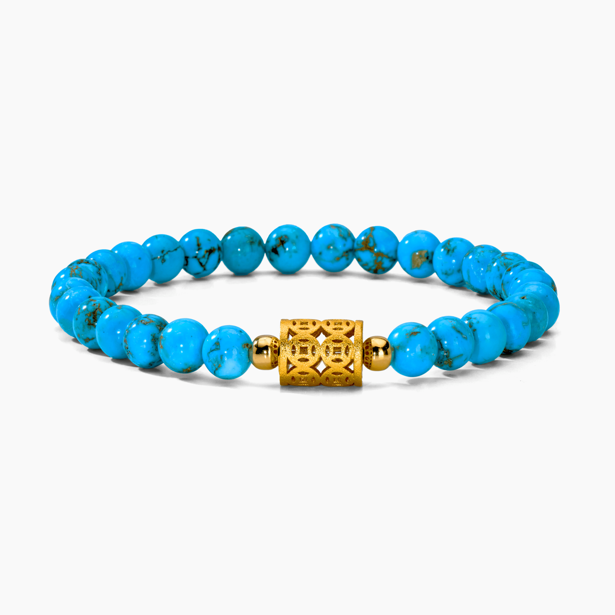Turquoise Manifest Money 11:11 Gemstone Bracelet - Eat.Read.Love.