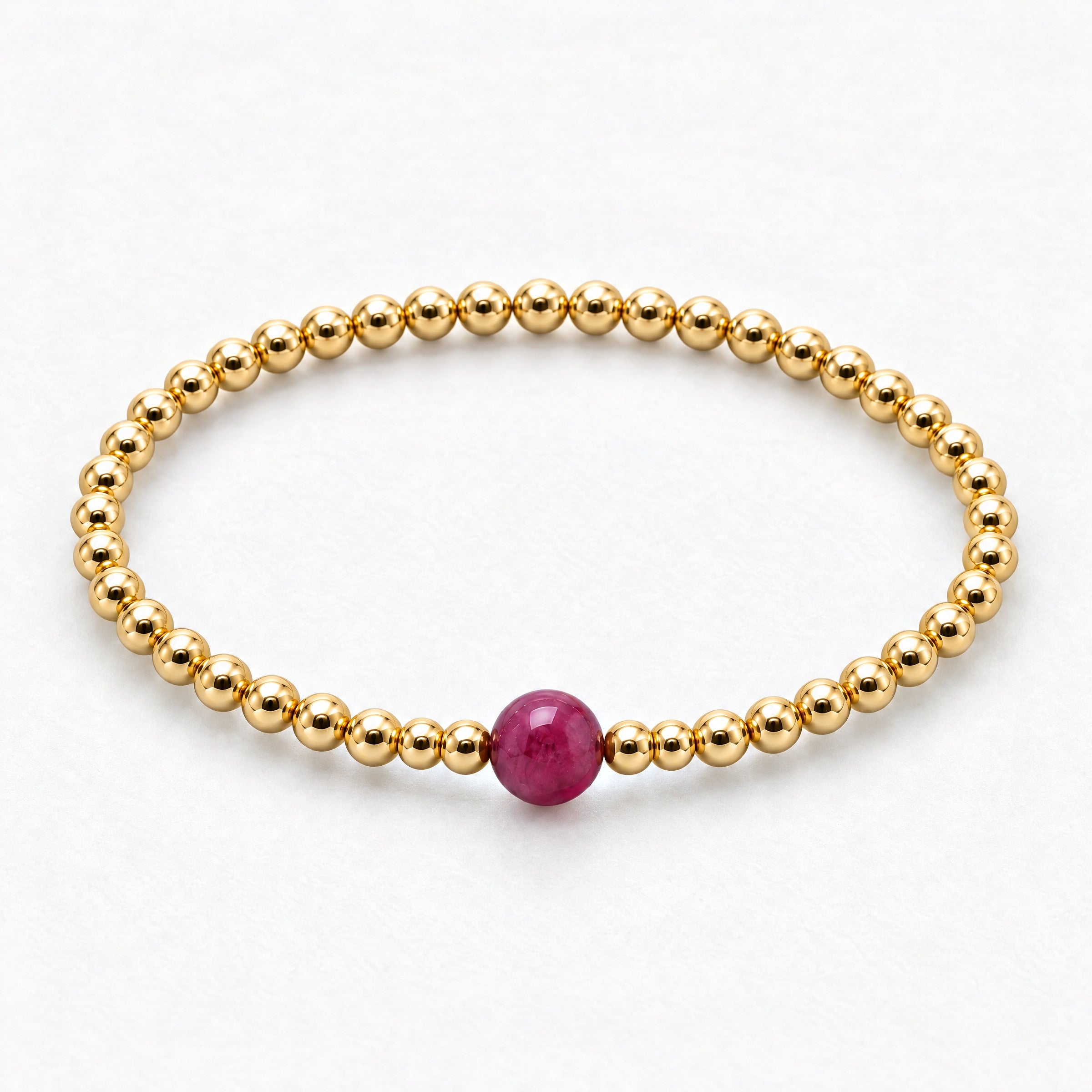 Virgo Golden Zodiac Ruby 2026 Bracelet REAL Gold