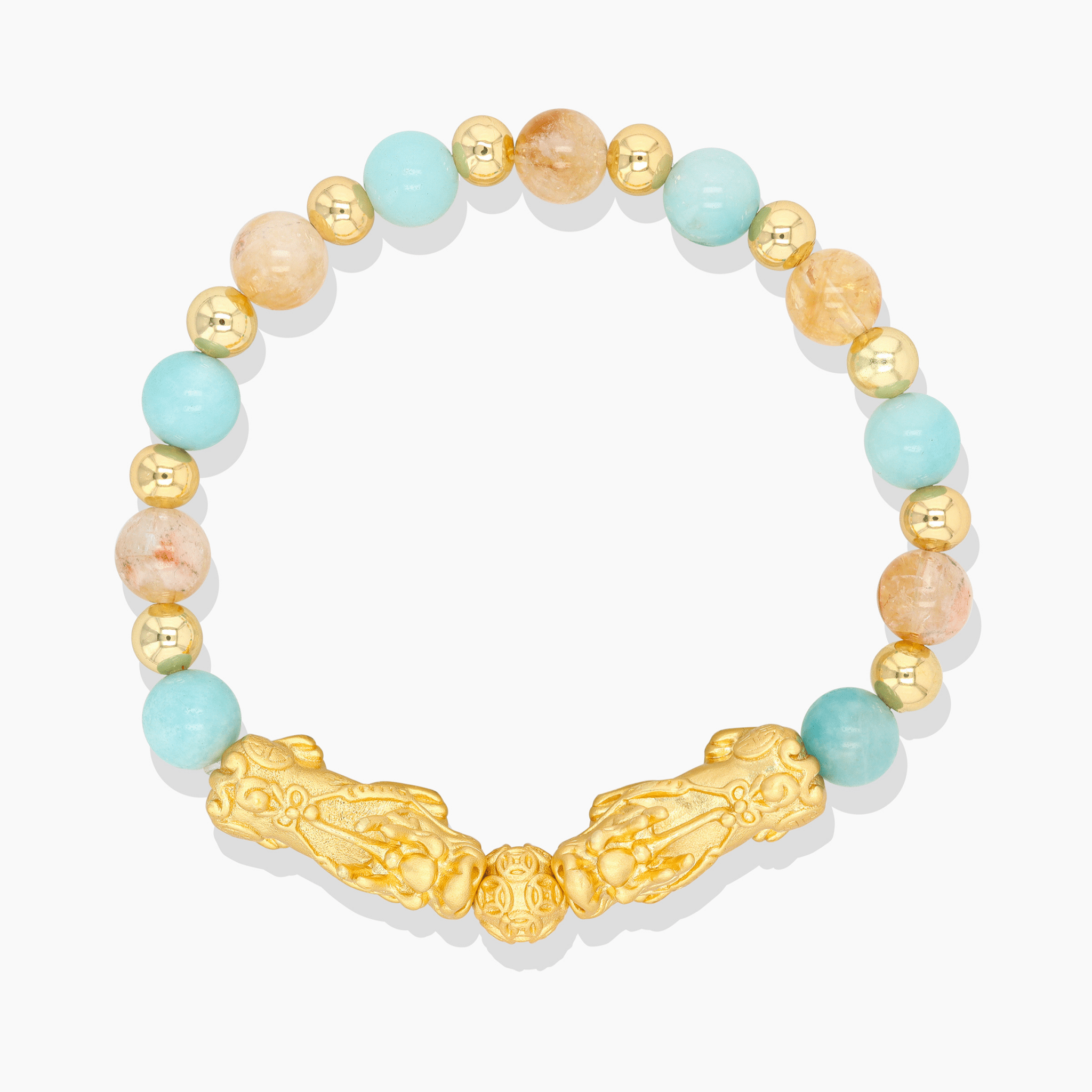Virgo Zodiac Feng Shui Double Pixiu Bracelet - Eat.Read.Love.