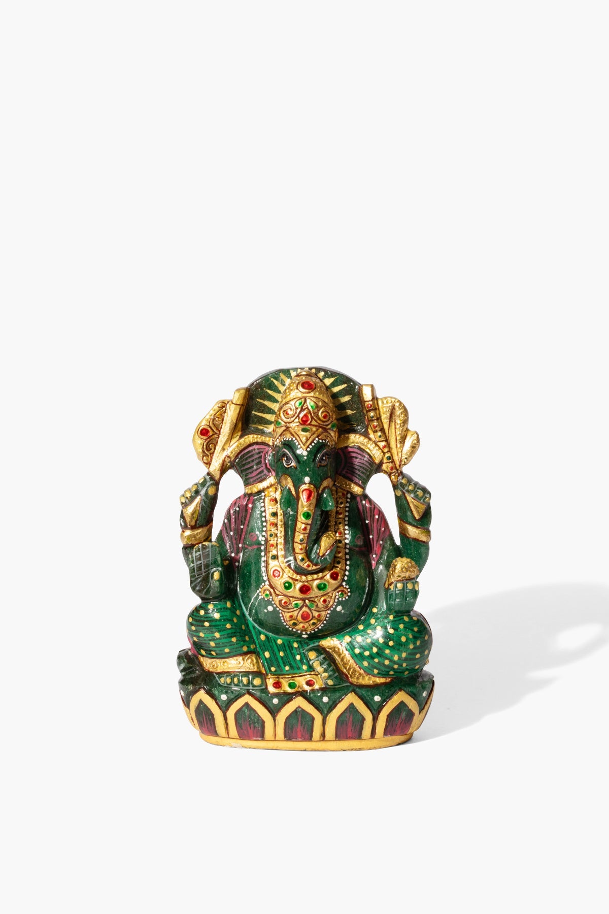 Green Quartz Painted Ganesha - Eat.Read.Love.