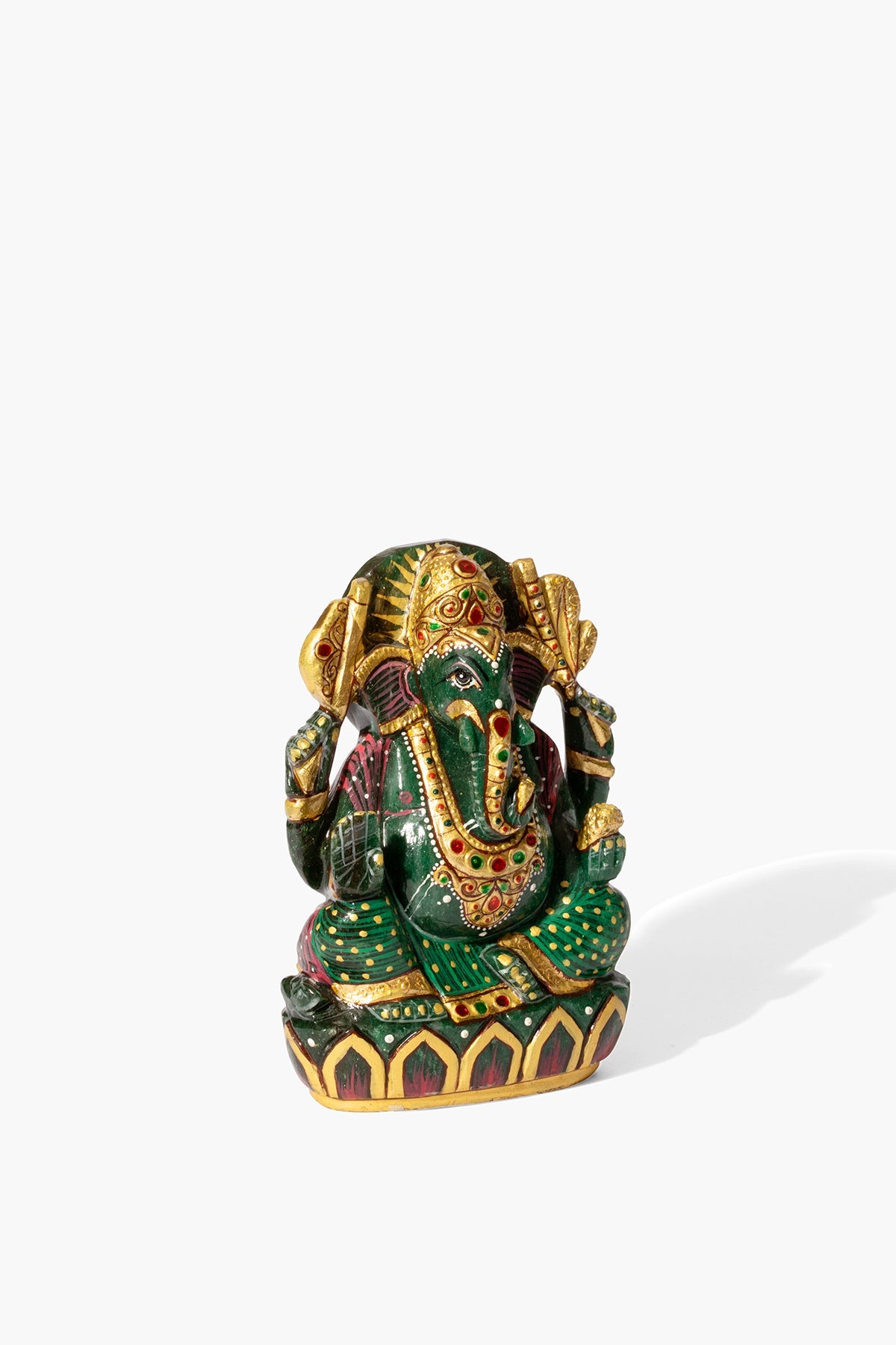 Green Quartz Painted Ganesha - Eat.Read.Love.