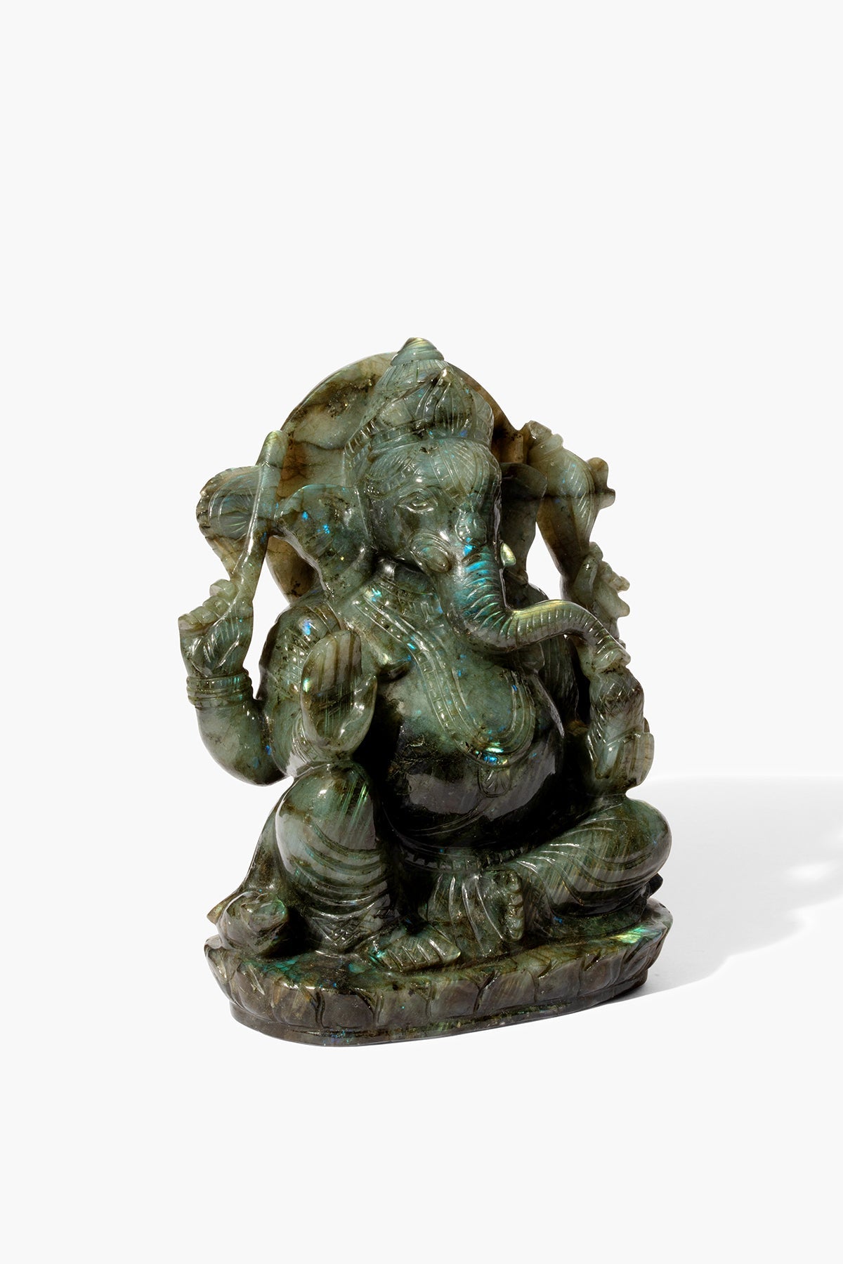 Labradorite Ganesha Statue - Eat.Read.Love.
