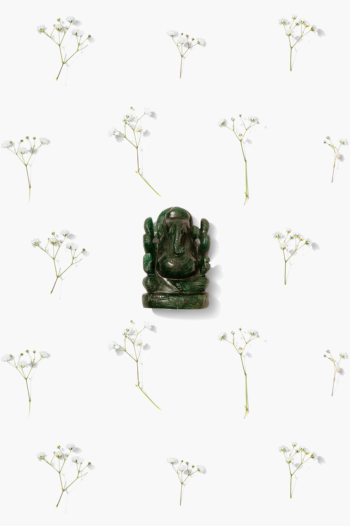 Nephrite Jade Ganesha Statue - Eat.Read.Love.