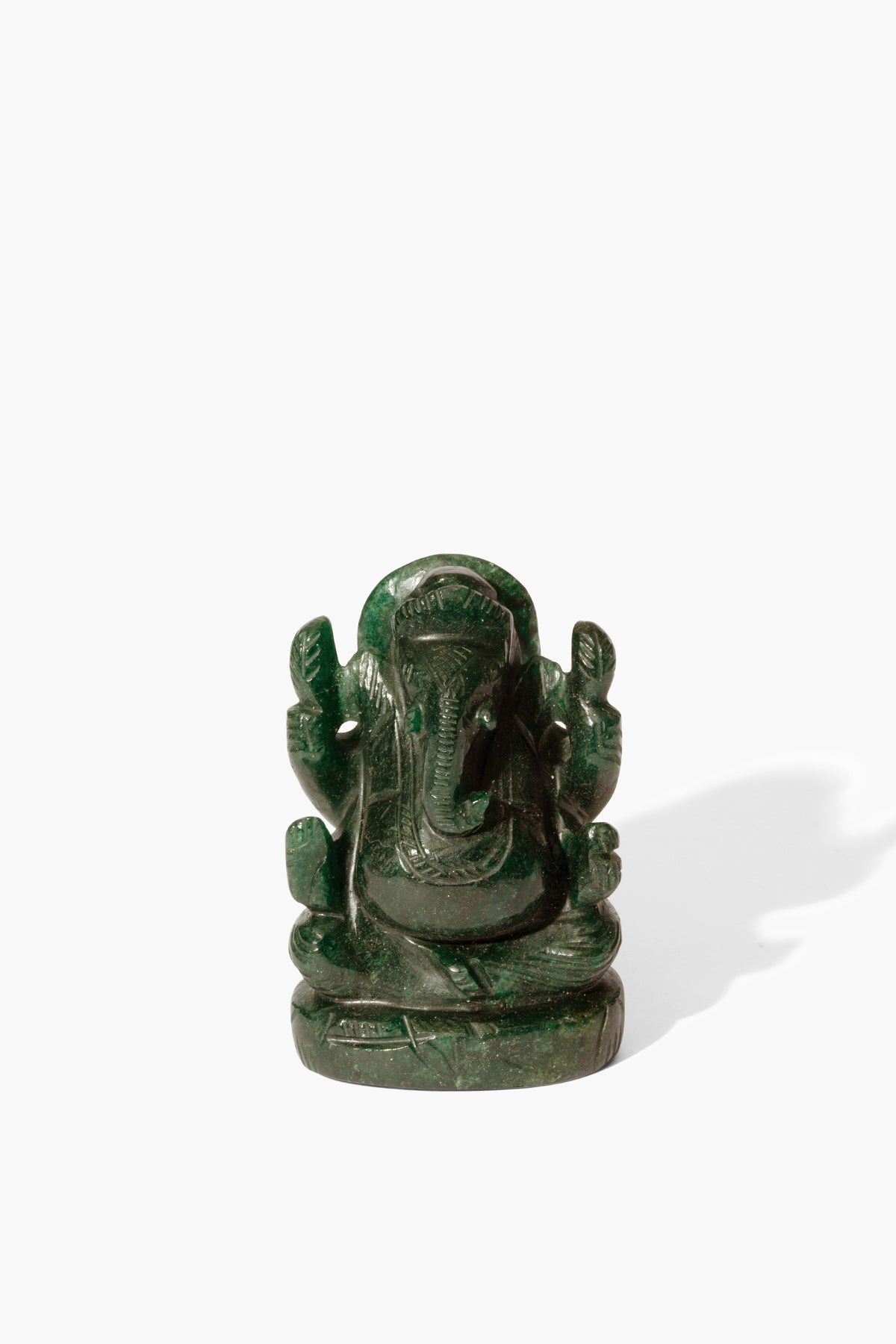 Nephrite Jade Ganesha Statue - Eat.Read.Love.