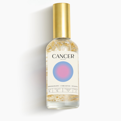 Cancer Zodiac Fortune and Romance Mist Spray With 24k Gold