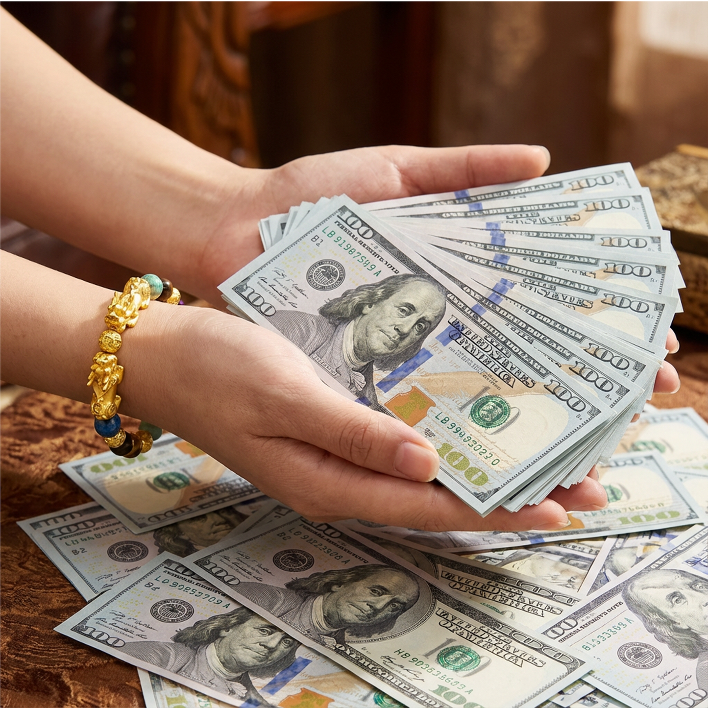 Surya Pixiu Multi Fortune Gemstone Bracelet