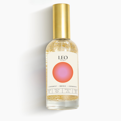 Leo Zodiac Fortune and Romance Mist Spray With 24k Gold