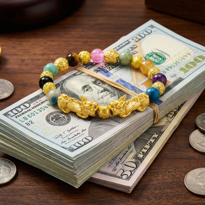 Surya Pixiu Multi Fortune Gemstone Bracelet