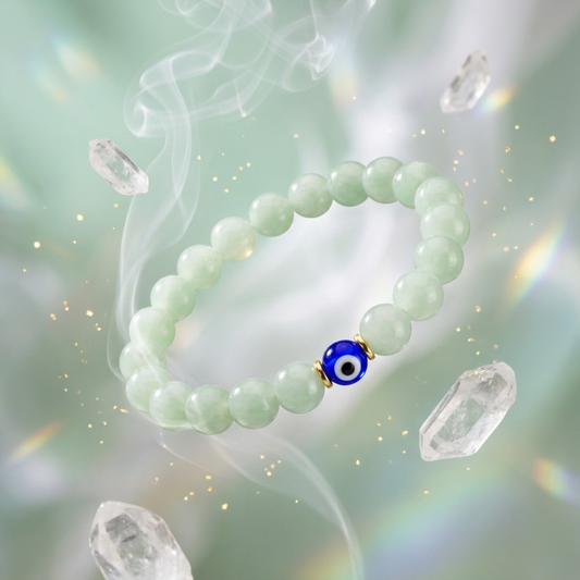 Taurus Evil Eye Jade Crystal Protection Bracelet