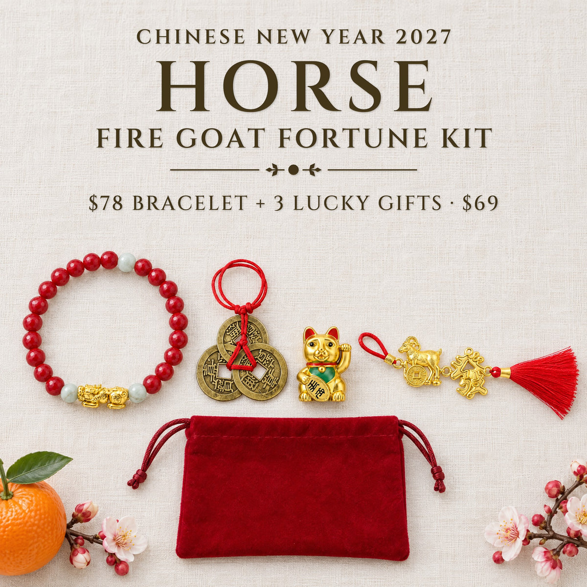 2027 Horse Fire Goat Fortune Kit · Horse