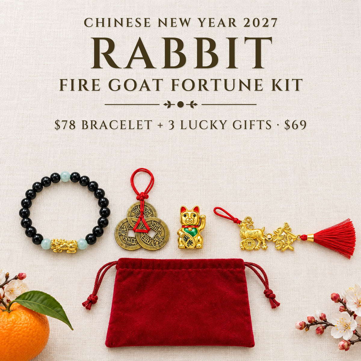 2027 Rabbit Fire Goat Fortune Kit · Rabbit