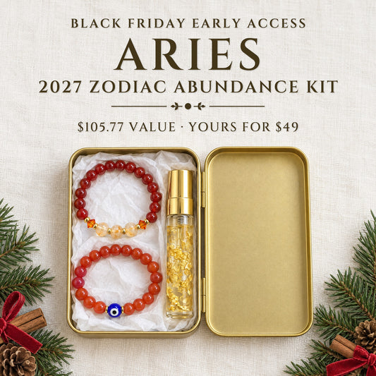 2027 Aries Zodiac Abundance Kit · Essential