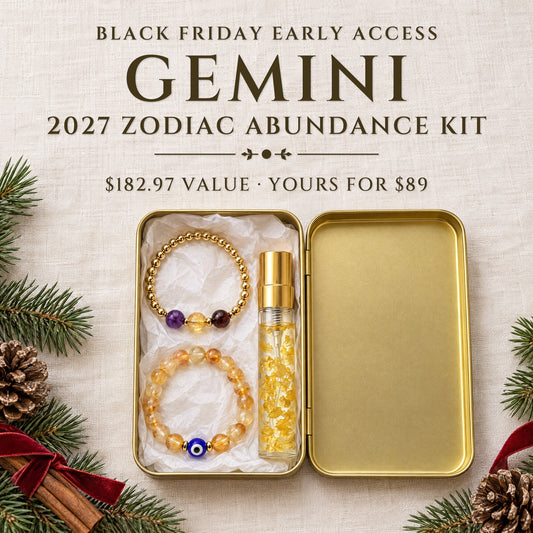 2027 Gemini Zodiac Abundance Kit · Gold